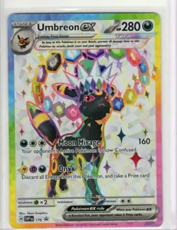 Pokemon TCG Umbreon EX 176 Black Star Promo Nm Near Mint Condition - Image 1