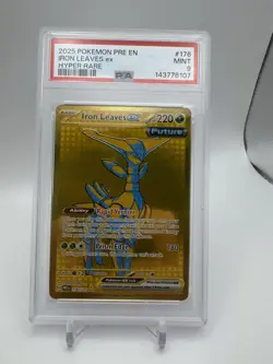 POKEMON 2025 Prismatic Evolutions IRON LEAVES Ex#176 PSA 9 Mint RARE - Image 1