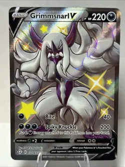 💥Shiny Grimmsnarl V Full Art Holo Rare Pokemon TCG Shining Fates SV116/122 💥 - Image 1