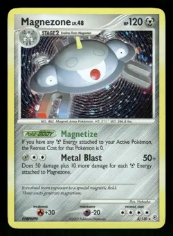 Pokemon Magnezone Holo Rare Diamond and Pearl 8/130 LP Holo - Image 1