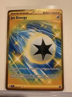 Pokemon Surging Sparks Jet Energy EN 252/191 Full Art Foil Rare - Image 1