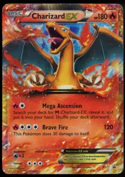 Pokemon Charizard EX XY17 Promo Full Art HP Played Authentic - Image 1