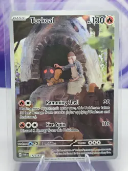Torkoal 172/167 SV06: Twilight Masquerade Holo Illustration Rare Pokemon NM - Image 1