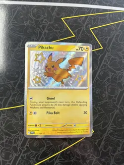 Pokemon 2024 Pikachu 131 Paldean Fates Shiny Rare NM - Image 1
