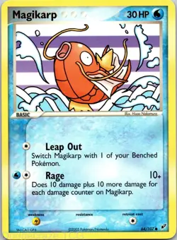 Magikarp 64/107 Common Deoxys Pokemon NM - Image 1