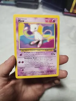 Pokemon Mew Black Star Promo Pokemon League #8 in DMG condition! - Image 1
