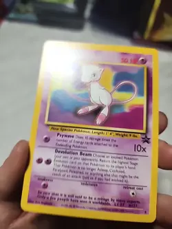 Pokemon Mew Black Star Promo Pokemon League #8 in DMG condition! - Image 2