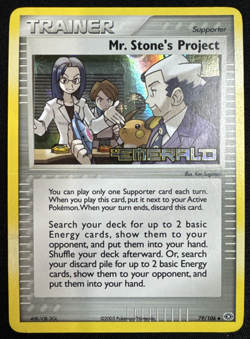 Mr. Stone's Project - 88/110 - Stamped- Reverse Holo Pokemon Emerald TCG - Image 1