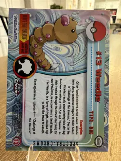 Pokemon 2000 Topps Chrome Weedle Spectra #13 NM/MT Condition - Image 2
