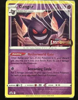 Pokemon TCG Gengar SWSH241 Lost Origin Stamped Prerelease Deck Sealed - Image 1