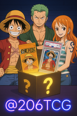 One Piece Mystery Box (1 Graded + 1 Booster Pack) - PSA CGC BGS TAG - Image 1