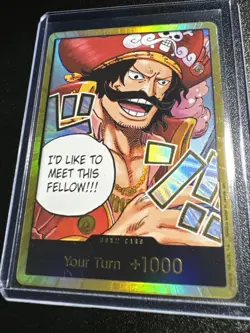 One Piece TCG Carrying On His Will DON!! Card (Gol.D.Roger) (Gold) - Image 1