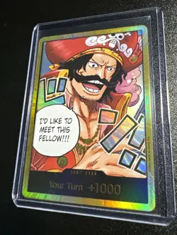 One Piece TCG Carrying On His Will DON!! Card (Gol.D.Roger) (Gold) - Image 2
