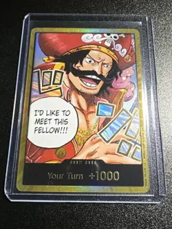 One Piece TCG Carrying On His Will DON!! Card (Gol.D.Roger) (Gold) - Image 4