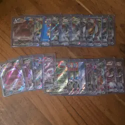 24x English Pokemon TCG VMAX card lot assorted sets evolving skies, fusion &more - Image 1