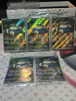Pokemon Snorlax Holo Black Star Promo Card 151-SVP 051-SEALED *5 Copies* - Image 1