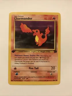 Pokemon TCG Charmander Team Rocket 50/82 Regular 1st Edition Common Card - Image 1