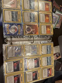 Pokemon Binder Collection Lot Vintage Over 200 Cards - Image 5