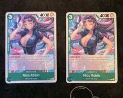 Nico Robin P-111 English Promo One Piece TCG Card 2x - Image 1