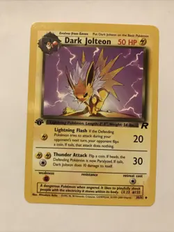 Dark Jolteon Pokemon Card First 1st Edition Team Rocket 38/82 - Image 1