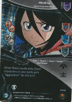 SHONEN JUMP Bleach RUKIA Promo CARD 2008 San Diego Comic Con EXCLUSIVE SDCC tcg - Image 1