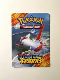 Latias - Surging Sparks Prerelease Trainer Tips Card -NM - Image 1