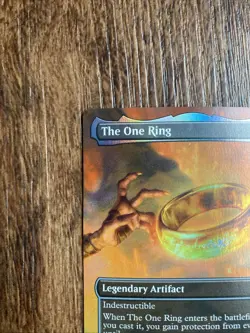 MTG Lord of the Rings #451 The One Ring Mythic Rare Borderless Foil NM - Image 2