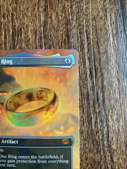 MTG Lord of the Rings #451 The One Ring Mythic Rare Borderless Foil NM - Image 3