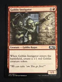 1x Goblin Instigator (142) Core Set 2019 M19 LP MTG Magic the Gathering x1 MKE - Image 1