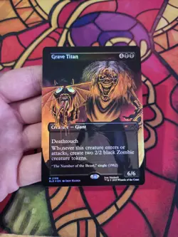Grave Titan (2188) (Rainbow Foil) Secret Lair Drop Ironmaiden Album Art MTG MINT - Image 1