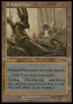 Polluted Mire x4 4x Urza's Saga NM MTG - Image 1