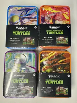 Magic The Gathering Teenage Mutant Ninja Turtles Tins Full Set Of 5 Sealed!🐢🔥 - Image 3