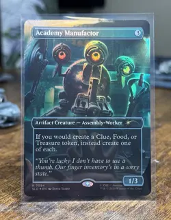 MTG Foil Academy Manufactor Borderless Fallout Secret Lair Bonus NM - Image 1