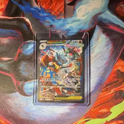 Pokemon Mega Lucario EX 179/132 Me01: Mega Evolution Holo Special Rare - Image 1