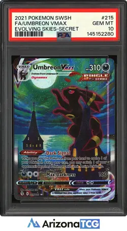 Pokemon 2021 Umbreon VMAX 215/203 Alt Art Evolving Skies GEM MINT PSA 10 - Image 1