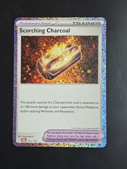 Pokemon Tool SCORCHING CHARCOAL 026/034 Holo Classic Collection Promo - Image 1