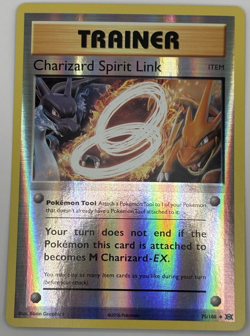 Pokemon Charizard Spirit Link Uncommon XY - Evolutions 75/108 Reverse Holo - Image 1