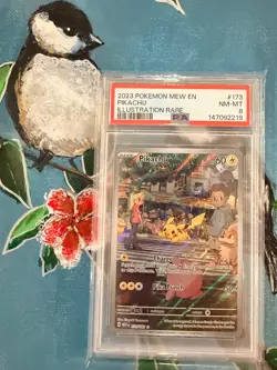 Pikachu Illustration Rare English #173/165 Pokemon Scarlet & Violet 151 PSA 8 - Image 3