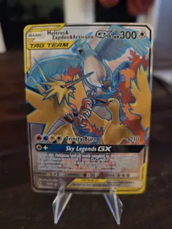 Moltres & Zapdos & Articuno GX (Full Art) Tag Team 66/68 NM Pokemon TCG - Image 1