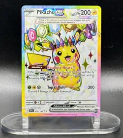 Pikachu ex 219/191 UR Pokemon Surging Sparks 2024 Ultra Rare Holo NM/M - Image 2
