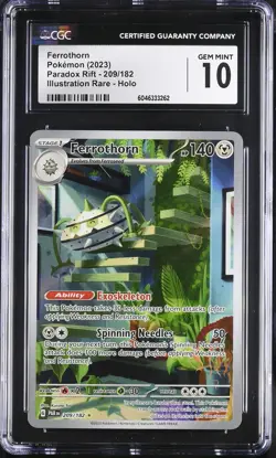 FERROTHORN Paradox Rift Illustration Rare #209 CGC 10 Pokemon [Nostalgium] - Image 1