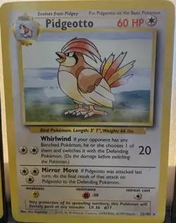 Pokemon TCG Pidgeot Rare Jungle 24/64, Pidgeotto Rare 22/102 Base Set - Image 3