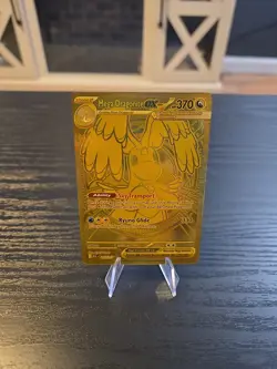 Mega Dragonite Ex 295/217 Me03: Ascended Heroes GOLD HYPER RARE POKEMON - Image 1