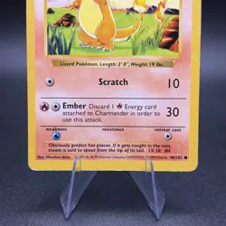 Pokemon Charmander 046/102 Base Set (Shadowless) Regular - Image 3