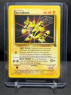 Electabuzz 2 Movie Black Star Promo Pokemon 1999 WOTC LP - Image 1
