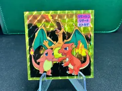 Pokemon Charizard Charmander Charmeleon Top Seal Topsun Prism Sticker Japanese - Image 1