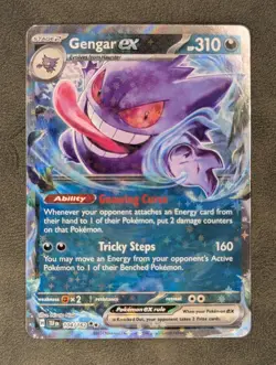 Gengar ex - 104/162 Pokemon TCG Double Rare SV05: Temporal Forces Near Mint - Image 1