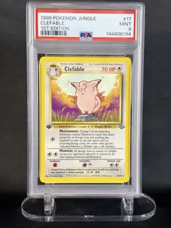 Pokemon 1st Edition Jungle Clefable PSA 9 MINT FRESH GRADE - Image 1