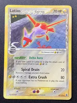 2005 POKEMON EX DELTA SPECIES #8 LATIAS-HOLO MP - Image 3