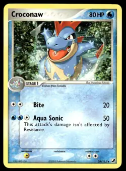Pokemon TCG Unseen Forces #38/115 Croconaw LP+ - Image 1